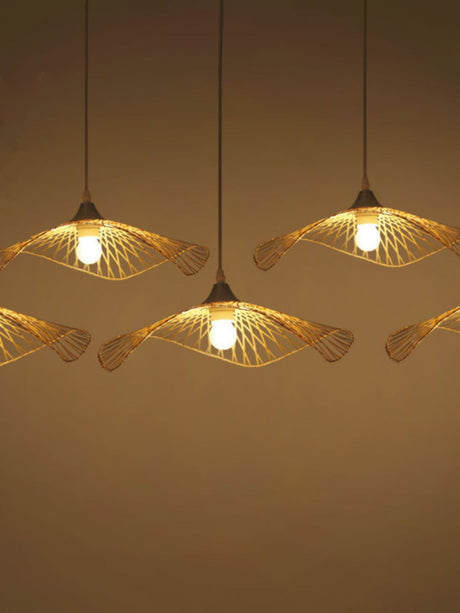 BOJI Santiago Elegant Bamboo Ceiling Lamp Living Room Light from BOJI