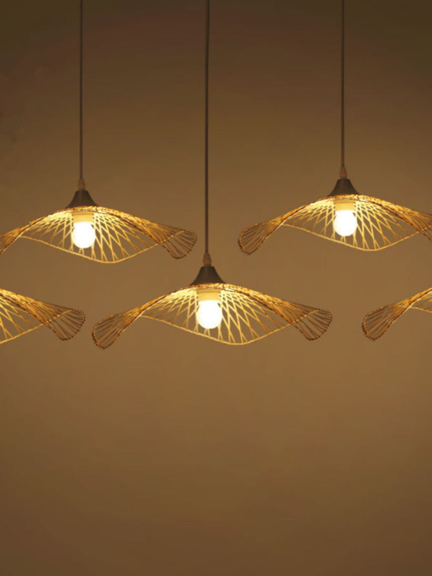 BOJI Santiago Elegant Bamboo Ceiling Lamp Living Room Light from BOJI