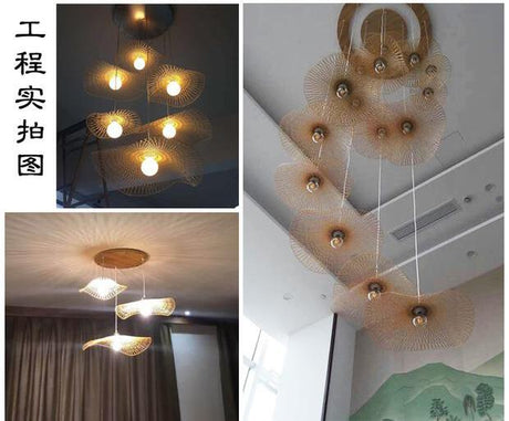 BOJI Santiago Elegant Bamboo Ceiling Lamp Living Room Light from BOJI