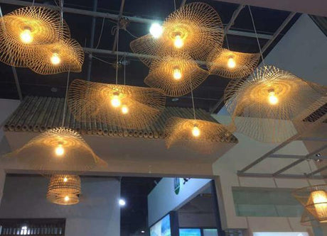 BOJI Santiago Elegant Bamboo Ceiling Lamp Living Room Light from BOJI