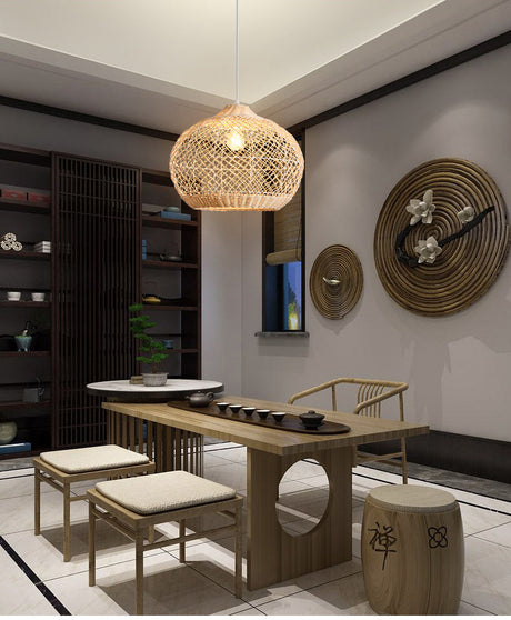 BOJI Santorini Elegant Modern Woven Ceiling Lamp from BOJI