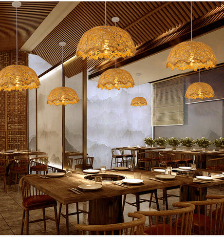 BOJI Sapporo Creative Personalized Bird Nest Rattan Art Chanders from BOJI