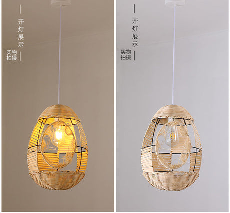 BOJI Sapporo Creative Personalized Bird Nest Rattan Art Chanders from BOJI