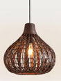 BOJI Serafina Rustic Warm Glow Bamboo Ceiling Lamp. from BOJI