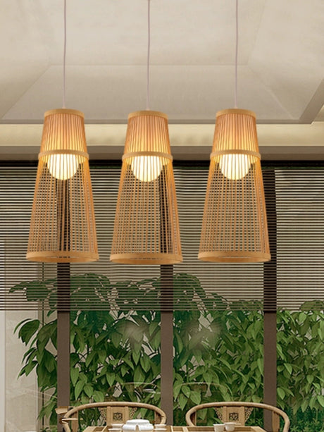 BOJI Takamatsu Elegant Bamboo Smart Ceiling Lamp from BOJI