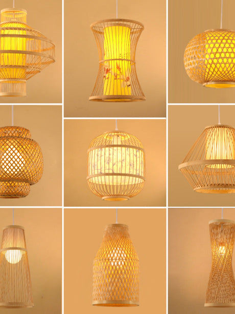 BOJI Takamatsu Elegant Bamboo Smart Ceiling Lamp from BOJI