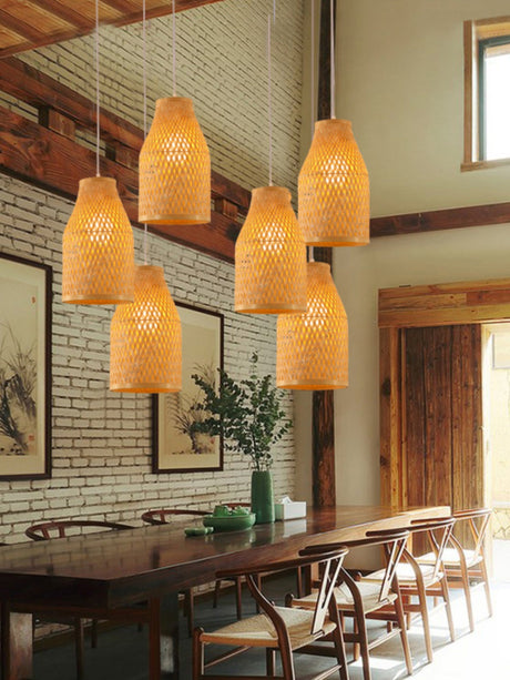 BOJI Takamatsu Elegant Bamboo Smart Ceiling Lamp from BOJI