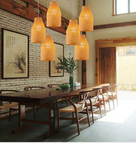 BOJI Takamatsu Elegant Bamboo Smart Ceiling Lamp from BOJI