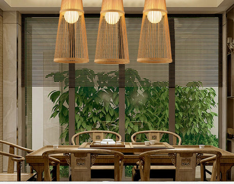 BOJI Takamatsu Elegant Bamboo Smart Ceiling Lamp from BOJI