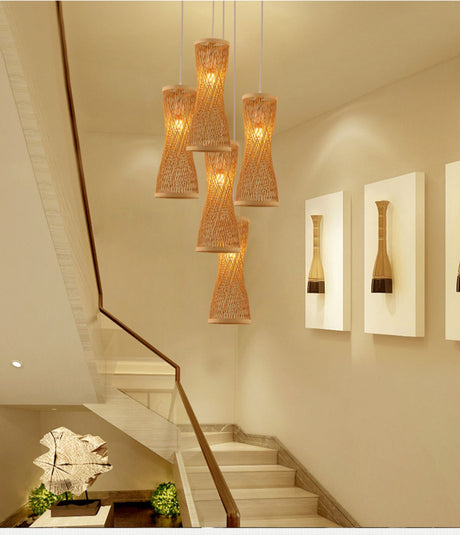BOJI Takamatsu Elegant Bamboo Smart Ceiling Lamp from BOJI