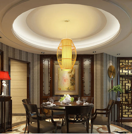 BOJI Takumi Elegant Woven Ceiling Lamp - Custom Made Chinese Style from BOJI