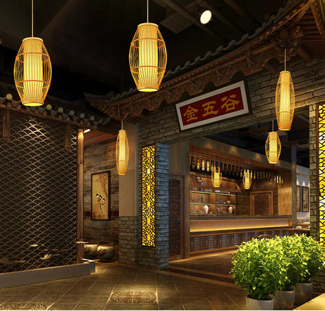 BOJI Takumi Elegant Woven Ceiling Lamp - Custom Made Chinese Style from BOJI