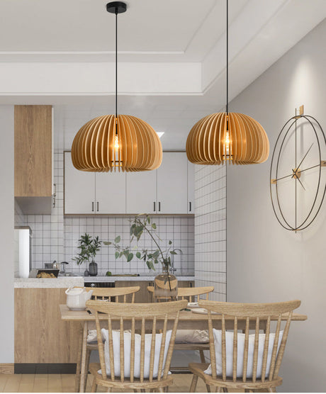 BOJI Takumi Rustic Elegant Wooden Ceiling Lamp from BOJI