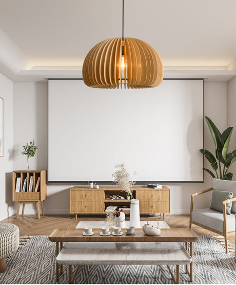 BOJI Takumi Rustic Elegant Wooden Ceiling Lamp from BOJI