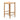 SAVALLE 65cm Oak Bar Stool with Woven Seat