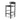SAVALLE 65cm Bar Stool with Woven Seat and Backrest