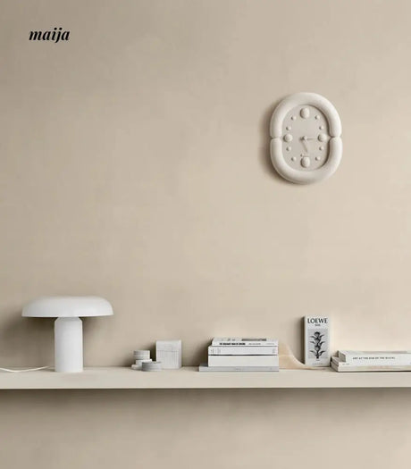 Fuzzy Oval Wall Clock from maija