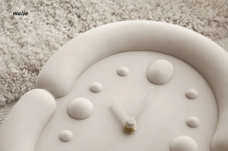 Fuzzy Oval Wall Clock from maija