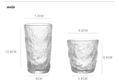 BANKE Glacier Straw Girl Coffee Water Glass Cup from BANKE