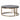 SAVALLE Round Coffee Table with Herringbone Wood Top and Metal Frame
