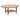 SAVALLE Solid Oak & Rattan Round Coffee Table
