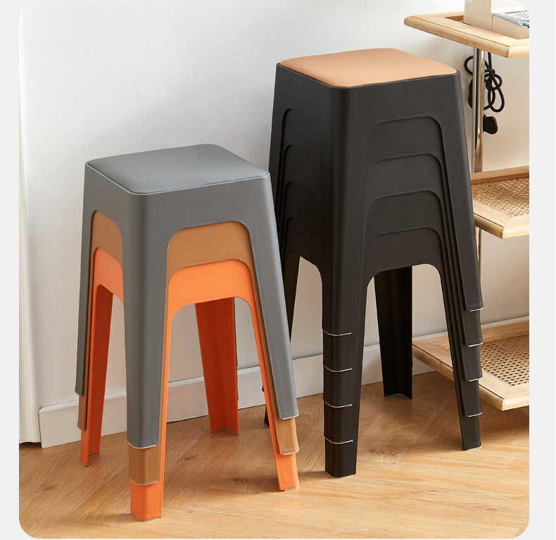 CHENGXIN HOME Araceli Thickened Modern Stacking Plastic Stool from CHENGXIN HOME