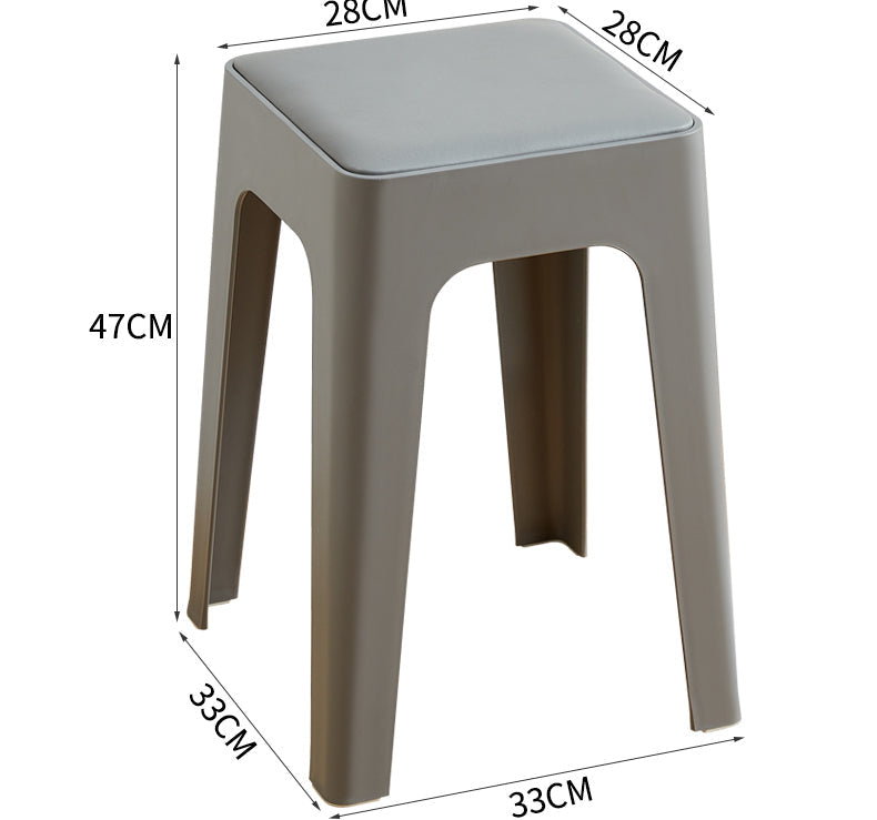 CHENGXIN HOME Araceli Thickened Modern Stacking Plastic Stool from CHENGXIN HOME