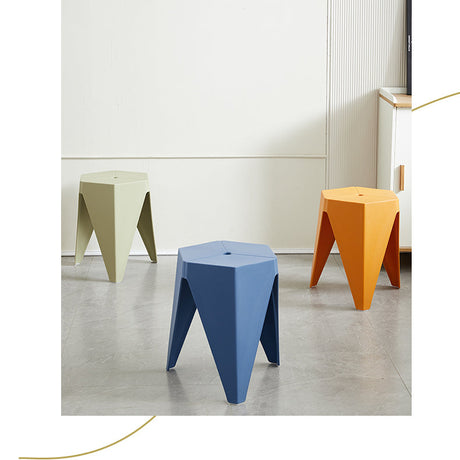 CHENGXIN HOME Isolde Stackable Nordic Round Stool - Modern Dining Bench from CHENGXIN HOME