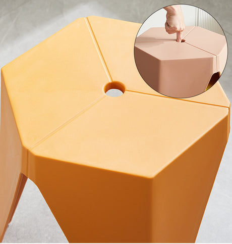 CHENGXIN HOME Isolde Stackable Nordic Round Stool - Modern Dining Bench from CHENGXIN HOME