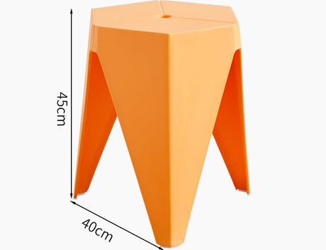 CHENGXIN HOME Isolde Stackable Nordic Round Stool - Modern Dining Bench from CHENGXIN HOME