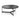 SAVALLE Modern Round Coffee Table with Metal Frame