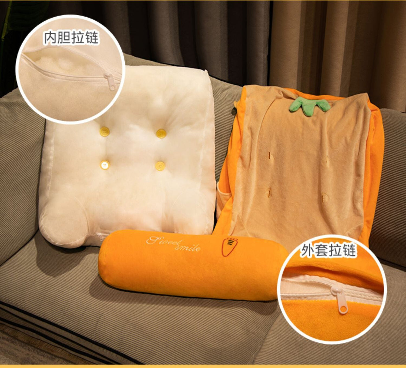 DANDELION Elowen Cozy Soft Big Cushion Pillow Bag from DANDELION