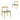 SAVALLE Elbow Dining Chair with Curved Backrest and Upholstered Seat