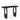 SAVALLE Black Sculptural Console Table – Handcrafted Artistic Base