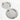 EPIUS Alaric Minimalist Stainless Steel Coffee Dinner Plate from EPIUS