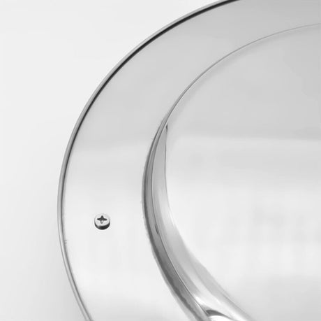 EPIUS Alaric Minimalist Stainless Steel Coffee Dinner Plate from EPIUS