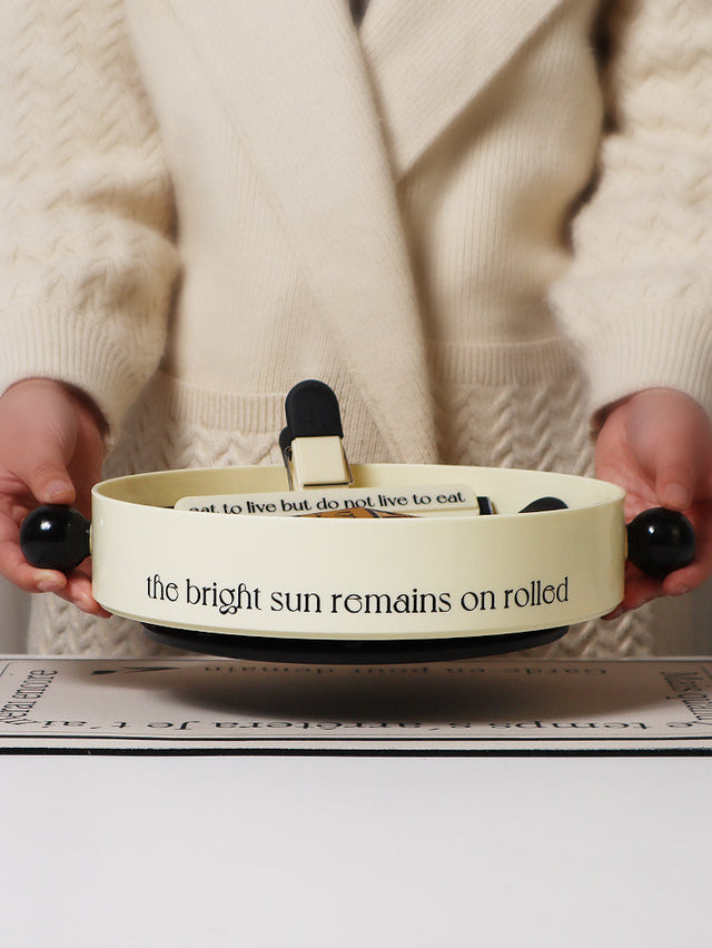 EPIUS Caledonia Stylish Nordic Rotating Desktop Storage Tray from EPIUS