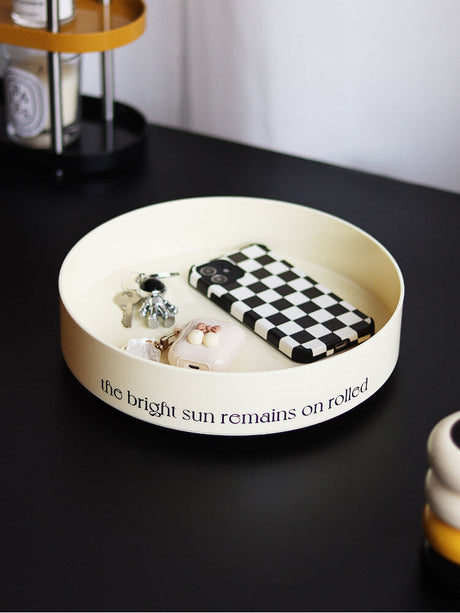 EPIUS Caledonia Stylish Nordic Rotating Desktop Storage Tray from EPIUS