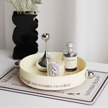 EPIUS Caledonia Stylish Nordic Rotating Desktop Storage Tray from EPIUS