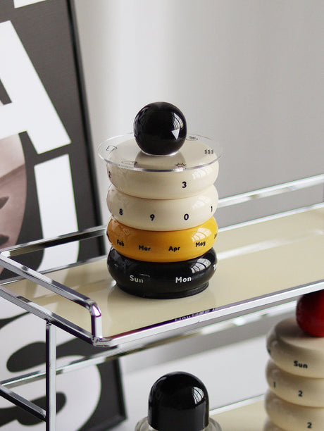 EPIUS Freya Nordic Chic Rotating Resin Desk Calendar from EPIUS