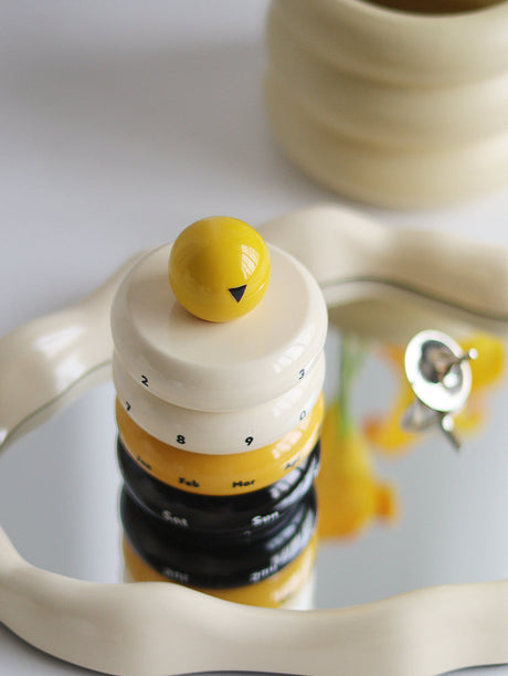EPIUS Freya Nordic Chic Rotating Resin Desk Calendar from EPIUS