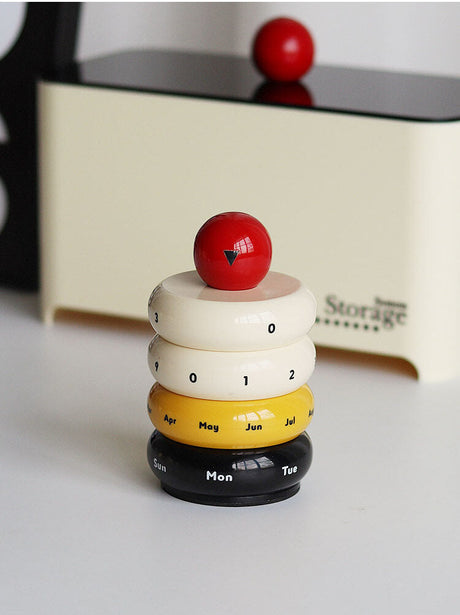 EPIUS Freya Nordic Chic Rotating Resin Desk Calendar from EPIUS