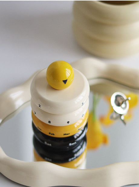 EPIUS Freya Nordic Chic Rotating Resin Desk Calendar from EPIUS