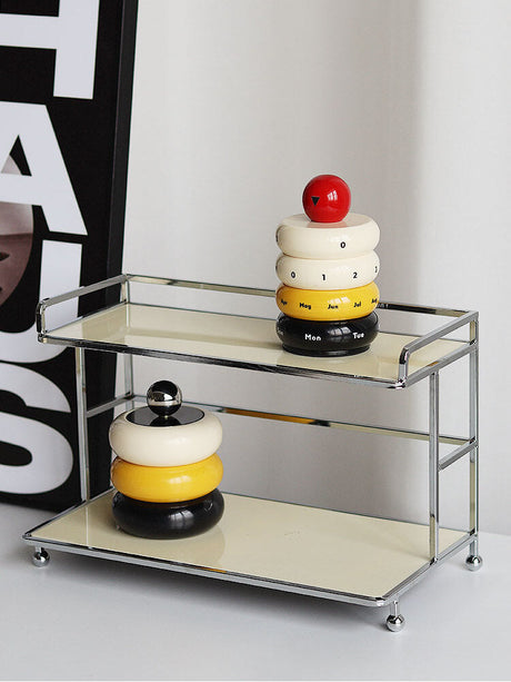 EPIUS Freya Nordic Chic Rotating Resin Desk Calendar from EPIUS