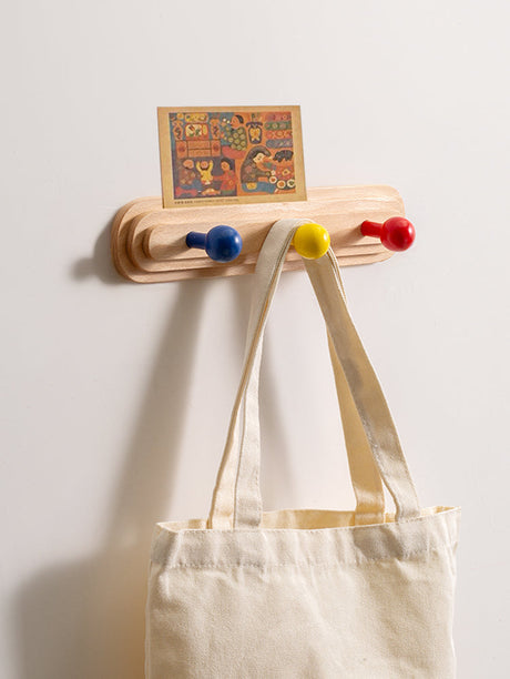 EPIUS Isolde Rustic Solid Wood Hook Storage Organizer from EPIUS