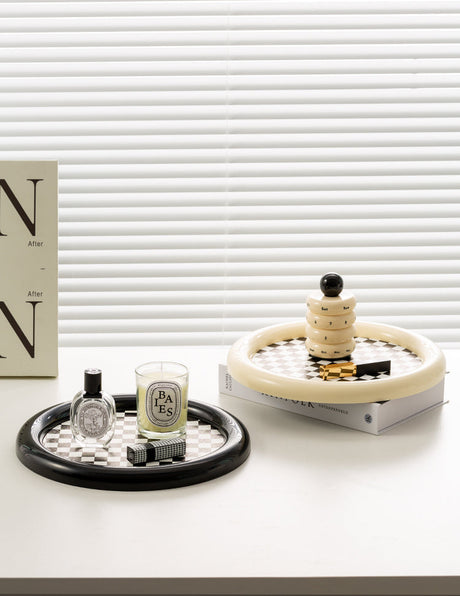 EPIUS Juniper Elegant Nordic Desktop Pallet Chessboard Storage Plate from EPIUS