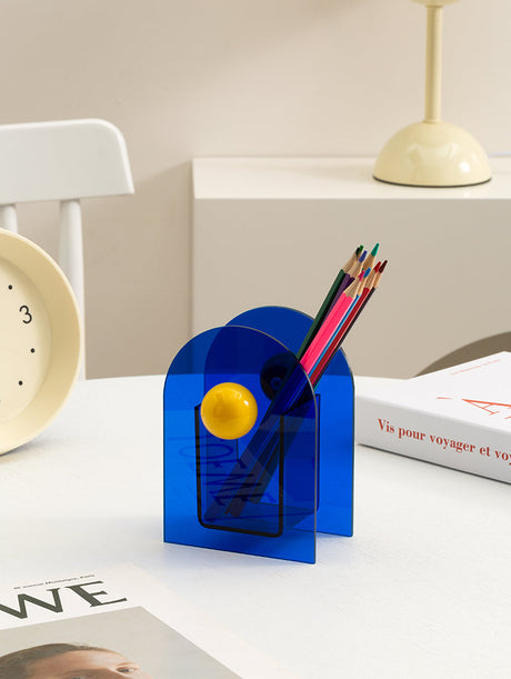 EPIUS Juniper Minimalist Acrylic Pen Holder Storage Box from EPIUS