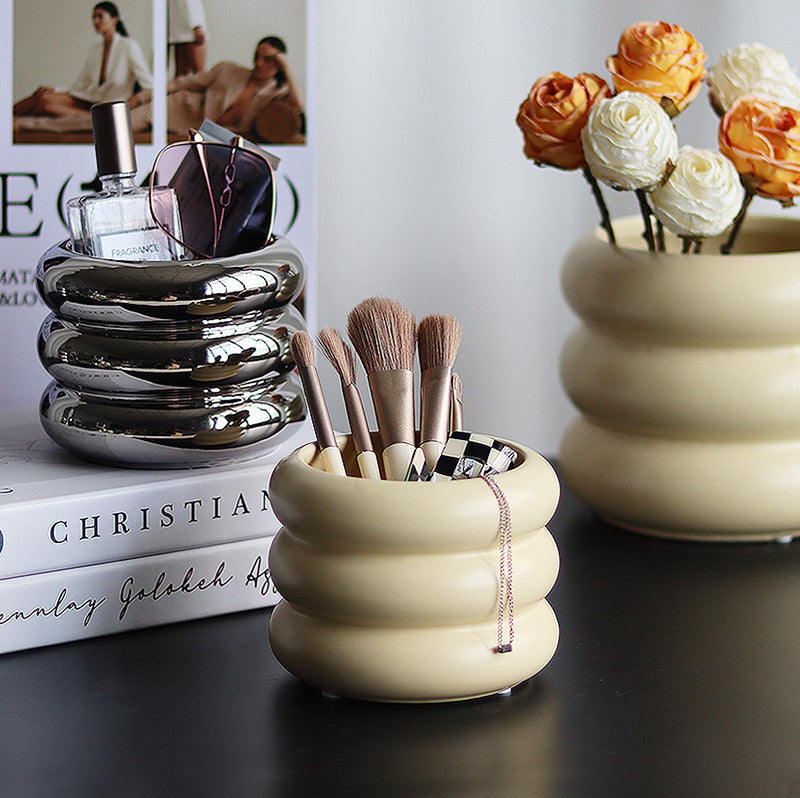EPIUS Selene Decorative Multi-Function Ceramic Pot Storage Box from EPIUS