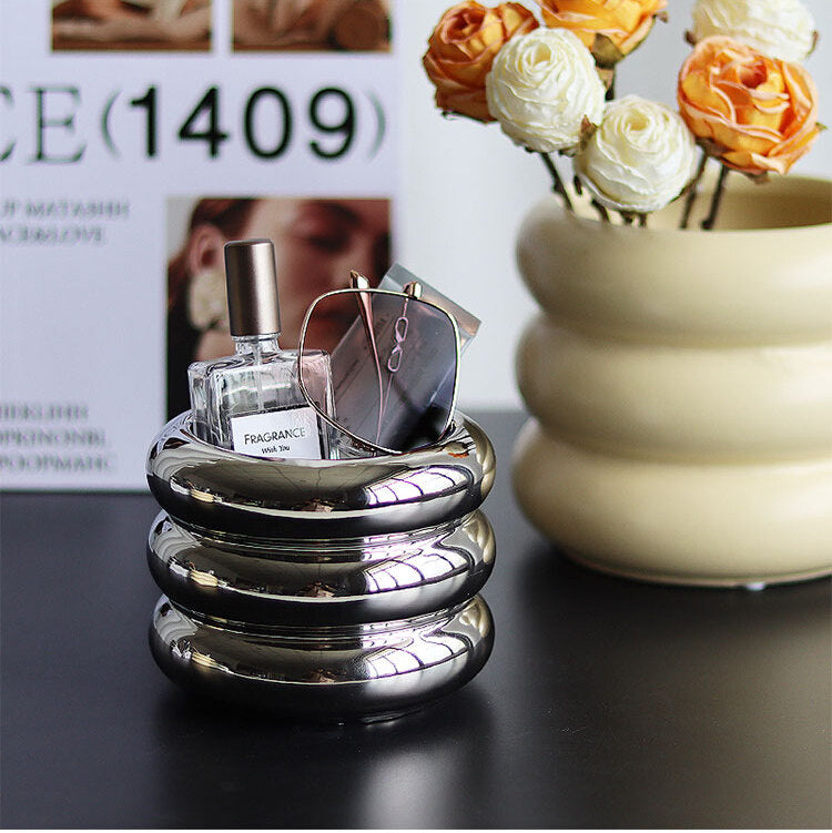 EPIUS Selene Decorative Multi-Function Ceramic Pot Storage Box from EPIUS