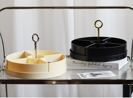 EPIUS Thimbu Elegant Four-Compartment Snack Plate from EPIUS